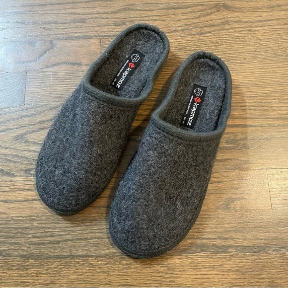 LE KAPMOZ Organic Merino Wool Warm Slip On House Slippers Breathable Clog - Picture 1 of 14